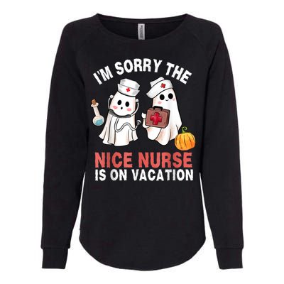 Funny Ghost Nurse Boo Nurse Halloween Costume Nursing Womens California Wash Sweatshirt