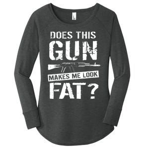 Funny Gun Nut Joke Sayings Women's Perfect Tri Tunic Long Sleeve Shirt