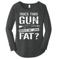 Funny Gun Nut Joke Sayings Women's Perfect Tri Tunic Long Sleeve Shirt