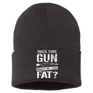 Funny Gun Nut Joke Sayings Sustainable Knit Beanie