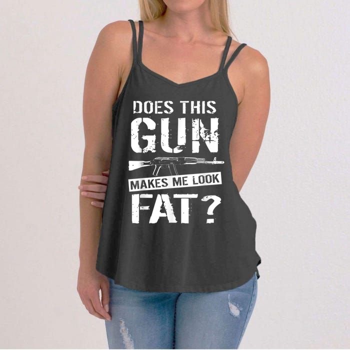 Funny Gun Nut Joke Sayings Women's Strappy Tank