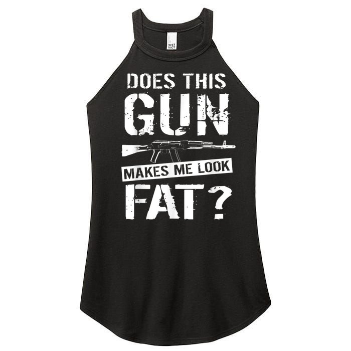 Funny Gun Nut Joke Sayings Women's Perfect Tri Rocker Tank