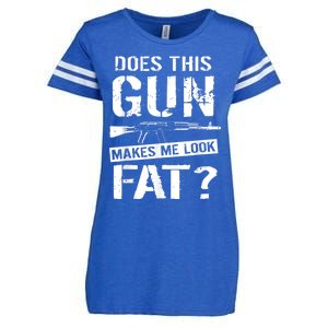 Funny Gun Nut Joke Sayings Enza Ladies Jersey Football T-Shirt