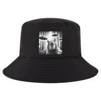 Funny Graphic Novelty Capybara Selfie With Ufo Weird Silly Cool Comfort Performance Bucket Hat