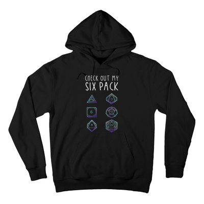 Funny Gamer Nerdy Gamer Check Out Six Pack Hoodie