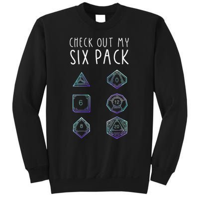 Funny Gamer Nerdy Gamer Check Out Six Pack Sweatshirt