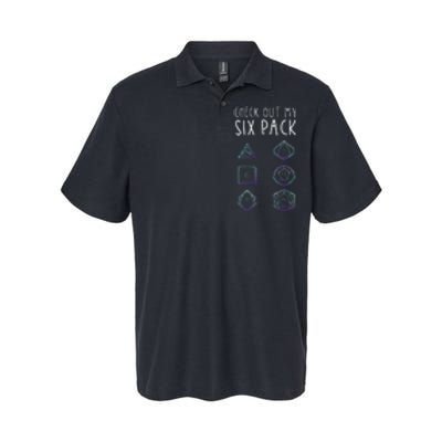 Funny Gamer Nerdy Gamer Check Out Six Pack Softstyle Adult Sport Polo