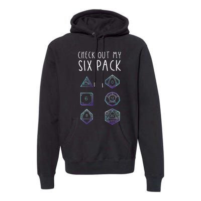 Funny Gamer Nerdy Gamer Check Out Six Pack Premium Hoodie