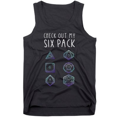 Funny Gamer Nerdy Gamer Check Out Six Pack Tank Top