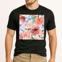 Flower Garden Nature Pattern Cooling Performance Crew T-Shirt