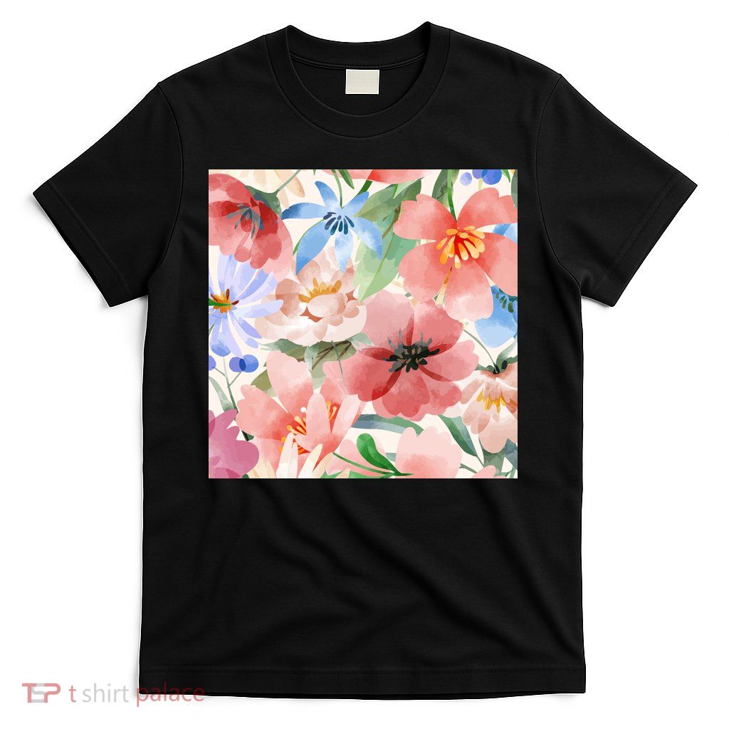 Flower Garden Nature Pattern T-Shirt