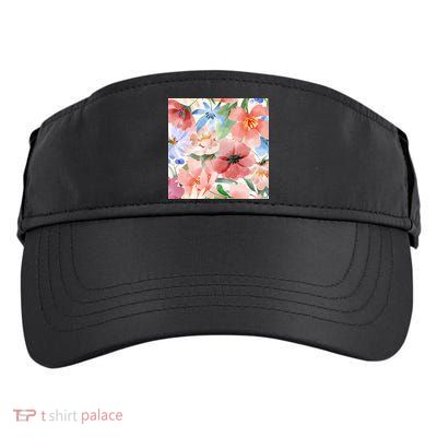 Flower Garden Nature Pattern Adult Drive Performance Visor