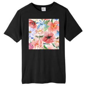 Flower Garden Nature Pattern Tall Fusion ChromaSoft Performance T-Shirt