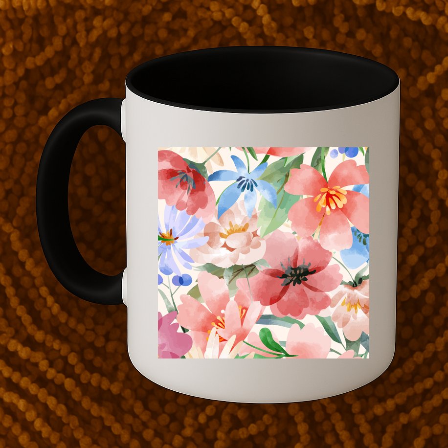 Flower Garden Nature Pattern Mug