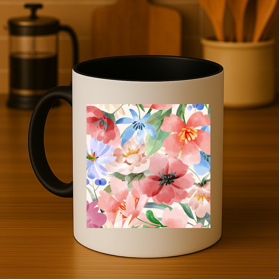 Flower Garden Nature Pattern Mug