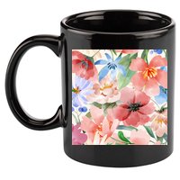 Flower Garden Nature Pattern 11oz C Handle Ceramic Mug