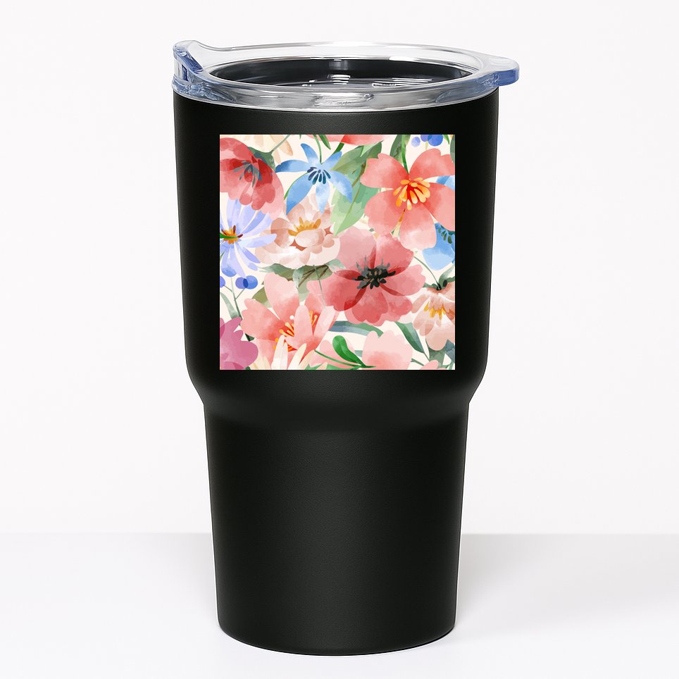Flower Garden Nature Pattern Tumbler
