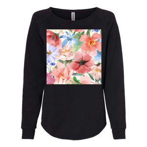 Flower Garden Nature Pattern Womens California Wash Sweatshirt