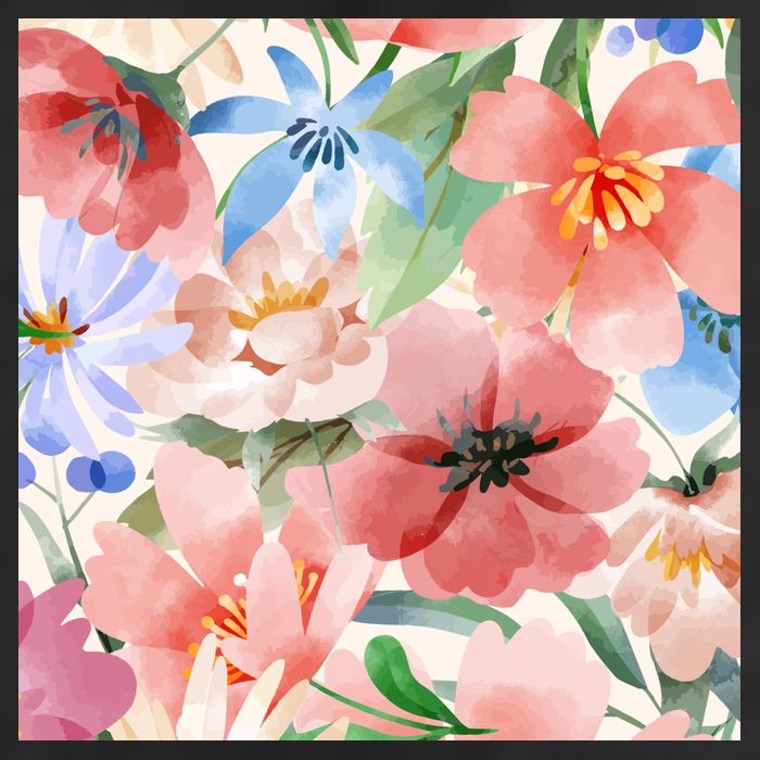 Flower Garden Nature Pattern Trucker Hat