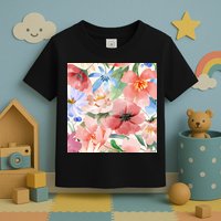 Flower Garden Nature Pattern Toddler T-Shirt