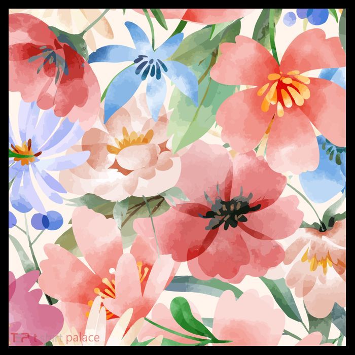 Flower Garden Nature Pattern Toddler T-Shirt
