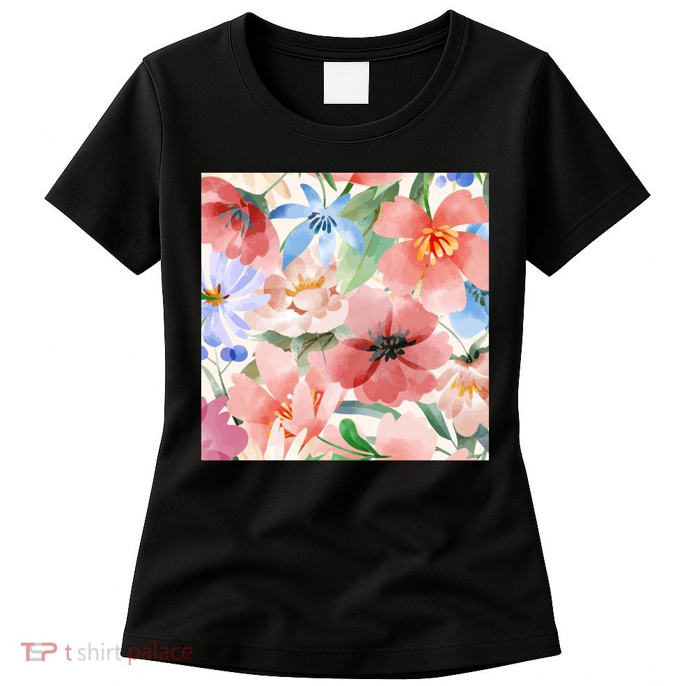 Flower Garden Nature Pattern Women's T-Shirt