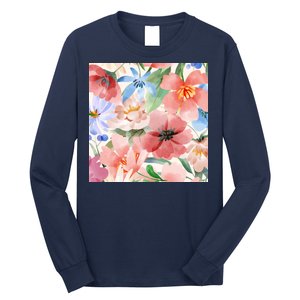 Flower Garden Nature Pattern Long Sleeve Shirt