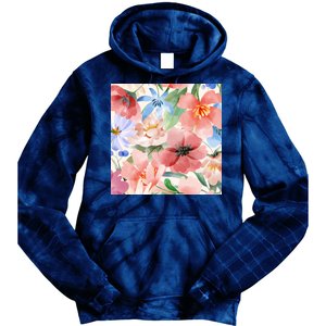 Flower Garden Nature Pattern Tie Dye Hoodie