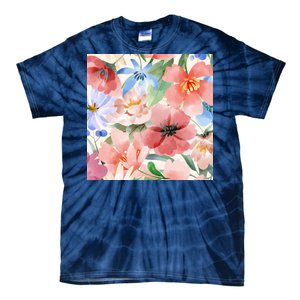 Flower Garden Nature Pattern Tie-Dye T-Shirt