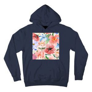 Flower Garden Nature Pattern Tall Hoodie