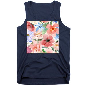 Flower Garden Nature Pattern Tank Top