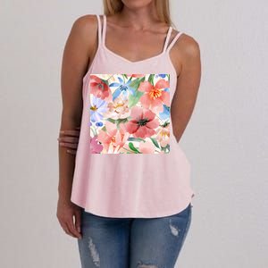 Flower Garden Nature Pattern Women's Strappy Tank