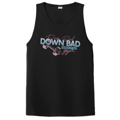 Funny Groovy Now IM Down Bad Crying At The Gym Gift PosiCharge Competitor Tank