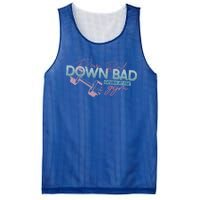 Funny Groovy Now IM Down Bad Crying At The Gym Gift Mesh Reversible Basketball Jersey Tank