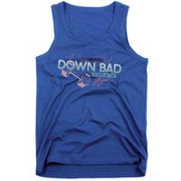 Funny Groovy Now IM Down Bad Crying At The Gym Gift Tank Top