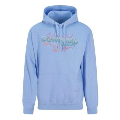 Funny Groovy Now IM Down Bad Crying At The Gym Gift Unisex Surf Hoodie