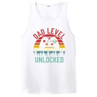 Funny Gamer New Daddy Father Gift Vintage Dad Leveling Unlocked PosiCharge Competitor Tank