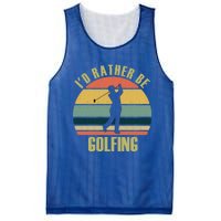 Funny Gift Novelty Id Rather Be Golfing Cute Gift Mesh Reversible Basketball Jersey Tank