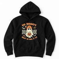 Funny Ghost No Diggity Bout To Bag It Up Spooky Halloween Hoodie