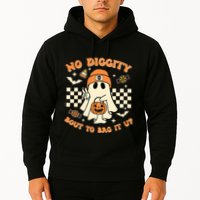 Funny Ghost No Diggity Bout To Bag It Up Spooky Halloween Hoodie