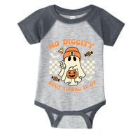 Funny Ghost No Diggity Bout To Bag It Up Spooky Halloween Infant Baby Jersey Bodysuit