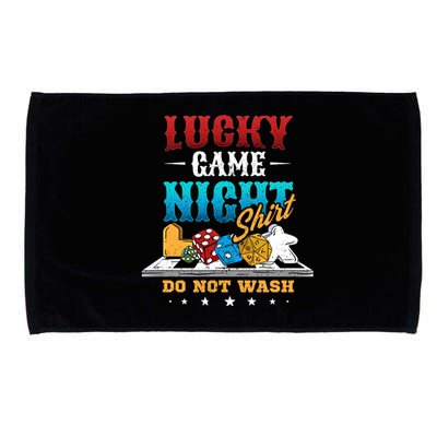 Family Game Night Cute Gift Funny Lucky Game Night Cute Gift Microfiber Hand Towel