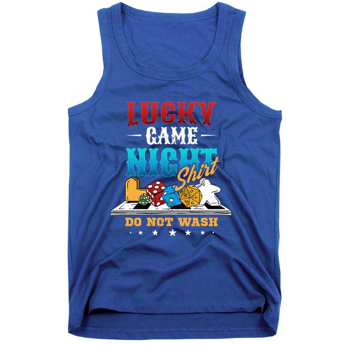 Family Game Night Cute Gift Funny Lucky Game Night Cute Gift Tank Top