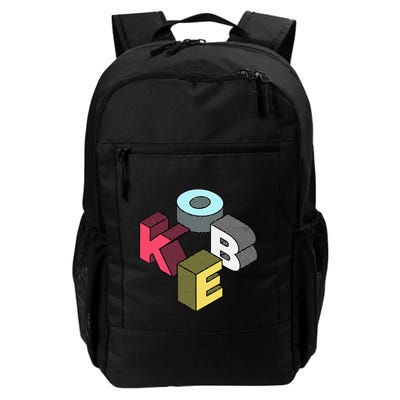 First Given Name Retro Isometric Block Letters Daily Commute Backpack