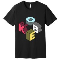 First Given Name Retro Isometric Block Letters Premium T-Shirt