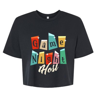 Family Game Night Game Night Host Bella+Canvas Jersey Crop Tee