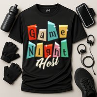 Family Game Night Game Night Host Cooling Performance Crew T-Shirt