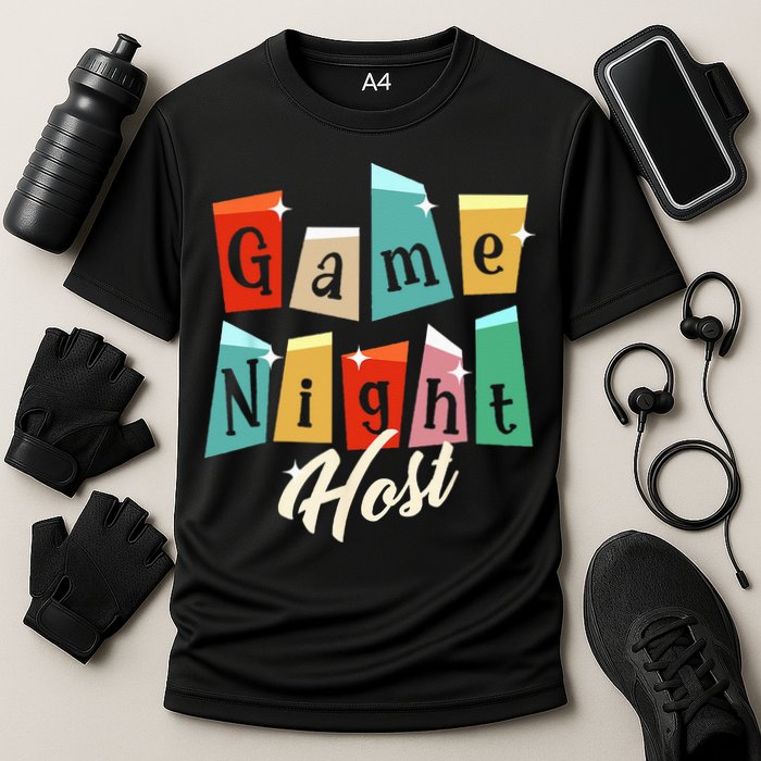 Family Game Night Game Night Host Cooling Performance Crew T-Shirt