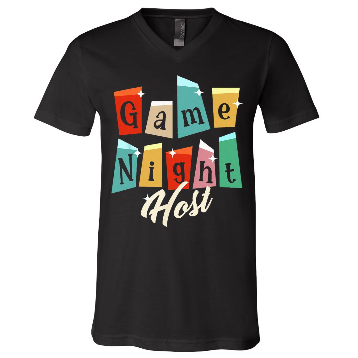 Family Game Night Game Night Host V-Neck T-Shirt