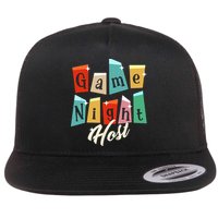 Family Game Night Game Night Host Flat Bill Trucker Hat